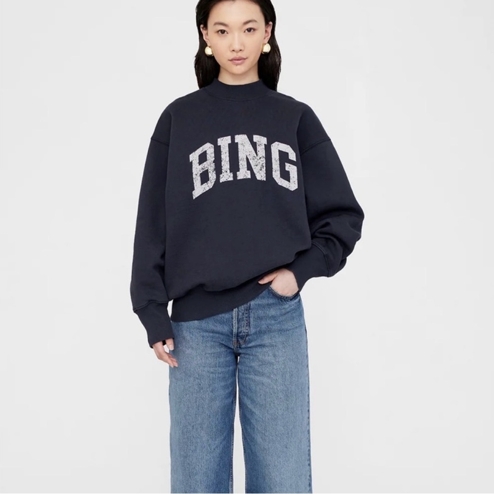 Anine Bing - Navy Sweatshirt M